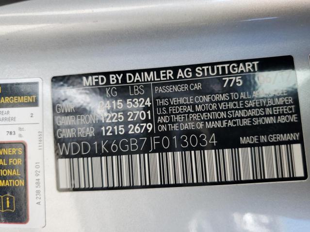 Photo 11 VIN: WDD1K6GB7JF013034 - MERCEDES-BENZ E 400 4MAT 