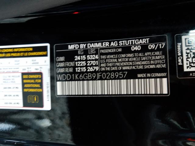 Photo 9 VIN: WDD1K6GB9JF028957 - MERCEDES-BENZ E 400 4MAT 