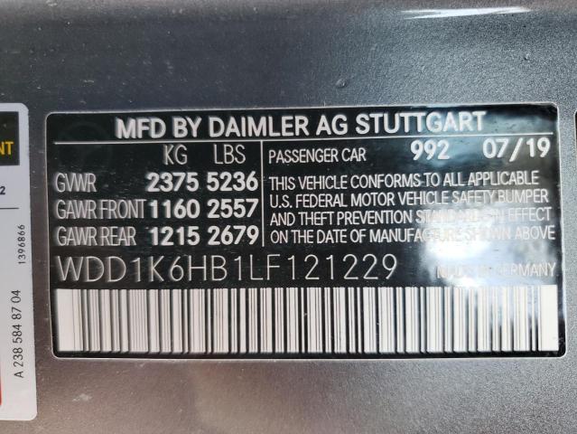 Photo 12 VIN: WDD1K6HB1LF121229 - MERCEDES-BENZ E 450 