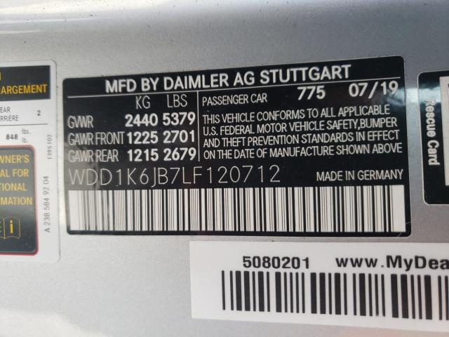 Photo 9 VIN: WDD1K6JB7LF120712 - MERCEDES-BENZ E 450 4MAT 