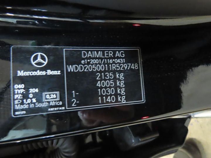 Photo 12 VIN: WDD2050011R529748 - MERCEDES-BENZ C 