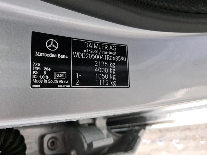 Photo 8 VIN: WDD2050041R068590 - MERCEDES-BENZ C220 