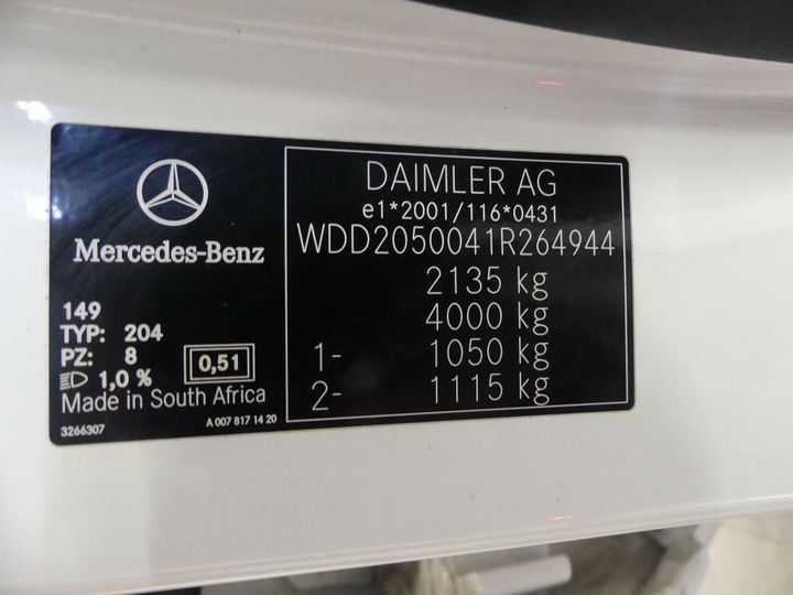 Photo 3 VIN: WDD2050041R264944 - MERCEDES-BENZ C 