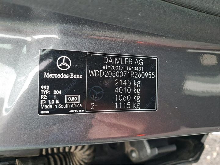 Photo 4 VIN: WDD2050071R260955 - MERCEDES-BENZ C-KLASSE 