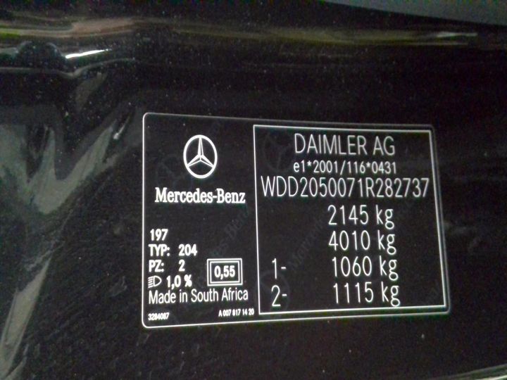 Photo 16 VIN: WDD2050071R282737 - MERCEDES-BENZ CLASSE C 