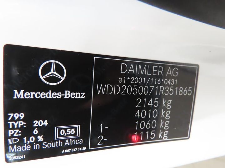 Photo 13 VIN: WDD2050071R351865 - MERCEDES-BENZ C 