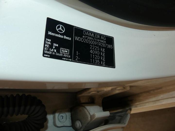 Photo 6 VIN: WDD2050091R287385 - MERCEDES-BENZ C BERLINE 