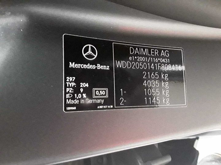 Photo 12 VIN: WDD2050141F808416 - MERCEDES-BENZ C 220 D 9G-TRONIC 