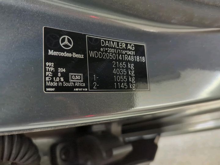 Photo 5 VIN: WDD2050141R481818 - MERCEDES-BENZ C220 