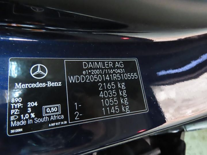 Photo 10 VIN: WDD2050141R510555 - MERCEDES-BENZ C 