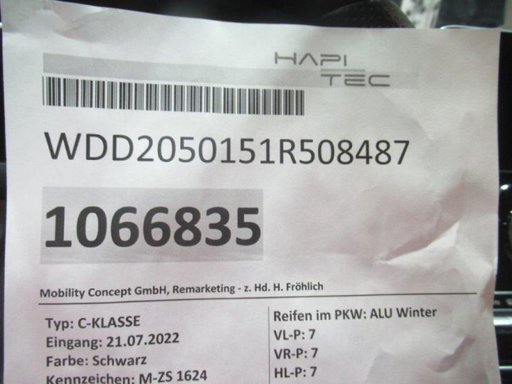 Photo 2 VIN: WDD2050151R508487 - MERCEDES-BENZ C -KLASSE LIM. 