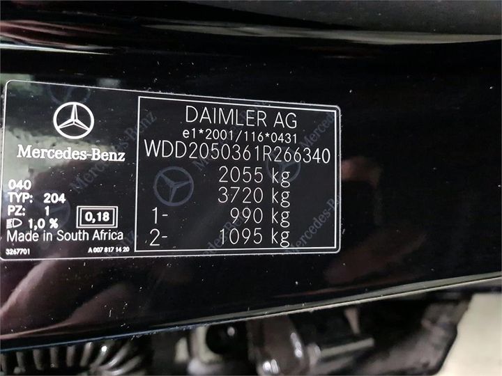 Photo 8 VIN: WDD2050361R266340 - MERCEDES-BENZ C180 