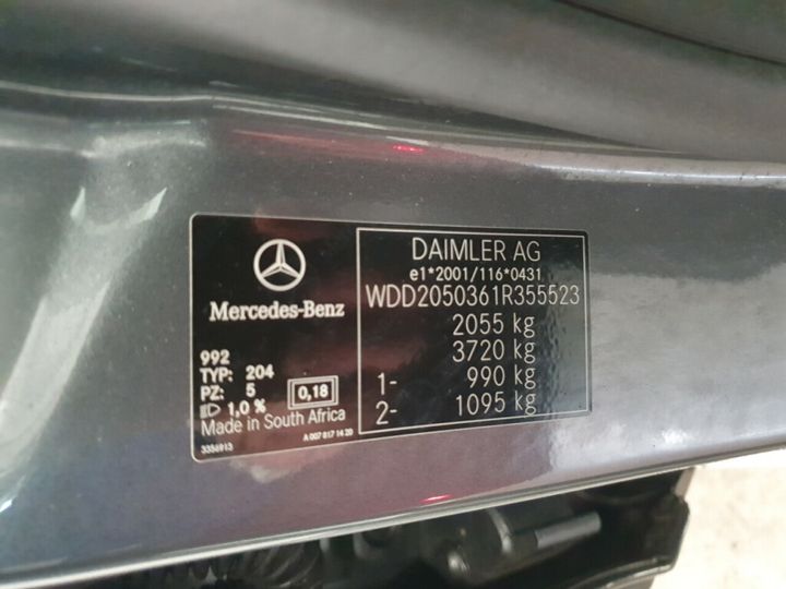 Photo 26 VIN: WDD2050361R355523 - MERCEDES-BENZ C 