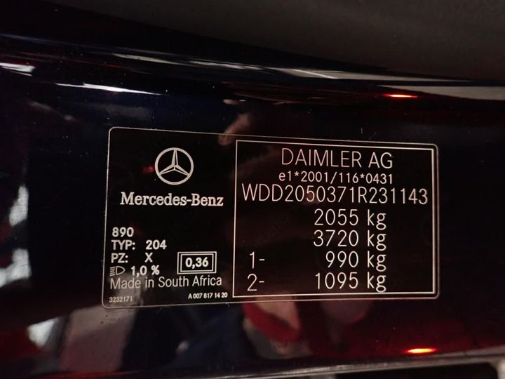 Photo 7 VIN: WDD2050371R231143 - MERCEDES-BENZ CLASSE C 