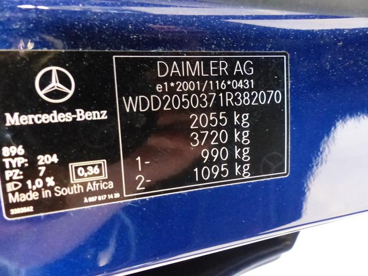 Photo 2 VIN: WDD2050371R382070 - MERCEDES-BENZ C 