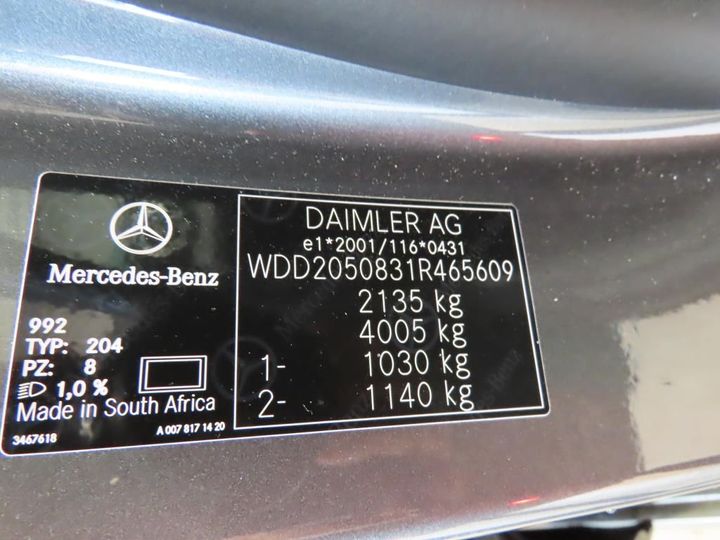 Photo 13 VIN: WDD2050831R465609 - MERCEDES-BENZ C 