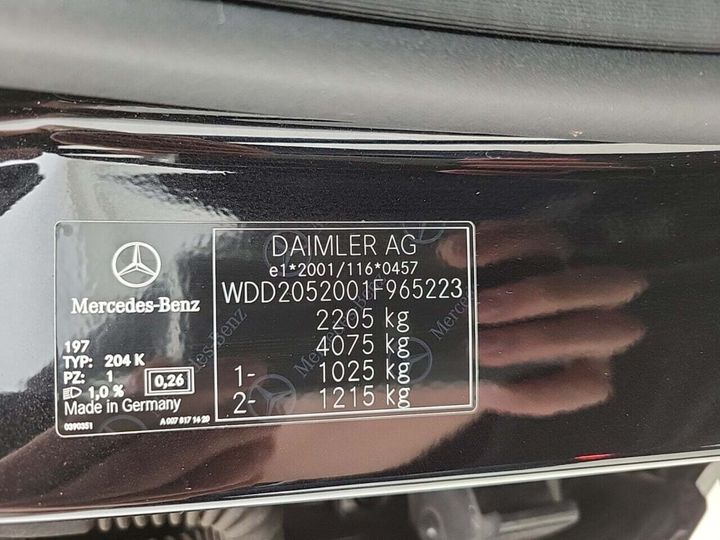 Photo 28 VIN: WDD2052001F965223 - MERCEDES-BENZ C-KLASSE 