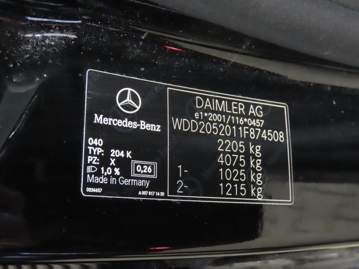 Photo 12 VIN: WDD2052011F874508 - MERCEDES-BENZ C 