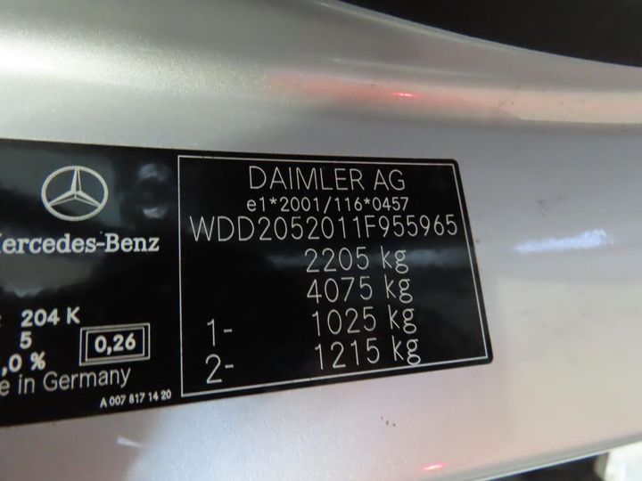 Photo 11 VIN: WDD2052011F955965 - MERCEDES-BENZ C 