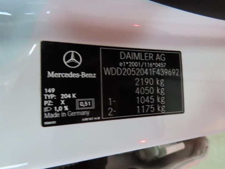 Photo 12 VIN: WDD2052041F439692 - MERCEDES-BENZ C T-MODEL 