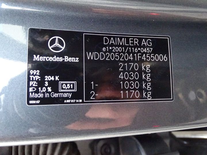 Photo 5 VIN: WDD2052041F455006 - MERCEDES-BENZ C-KLASSE 