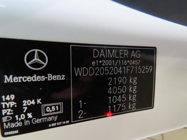 Photo 12 VIN: WDD2052041F715259 - MERCEDES-BENZ C T-MODEL 