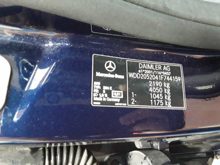 Photo 12 VIN: WDD2052041F744159 - MERCEDES-BENZ C 220 D T 9G-TRONIC 