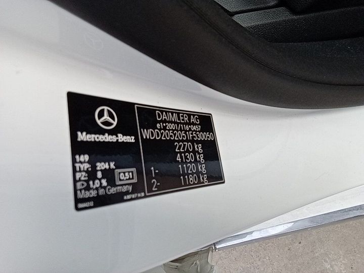 Photo 14 VIN: WDD2052051F530050 - MERCEDES-BENZ C-CLASS 