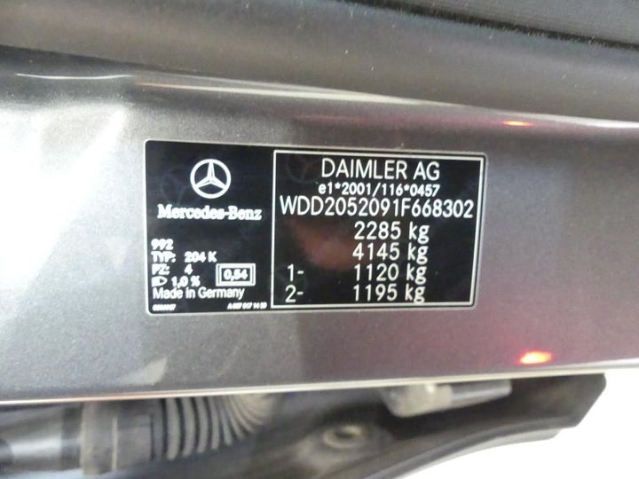 Photo 3 VIN: WDD2052091F668302 - MERCEDES-BENZ C BREAK 