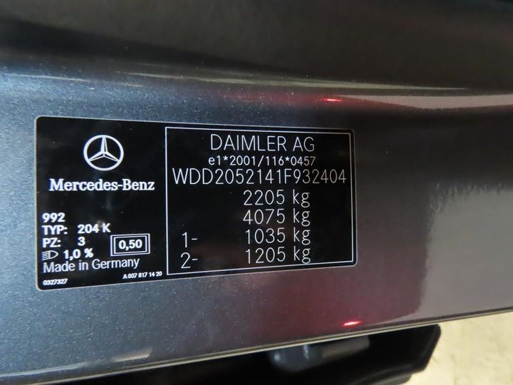 Photo 12 VIN: WDD2052141F932404 - MERCEDES-BENZ C T-MODEL 