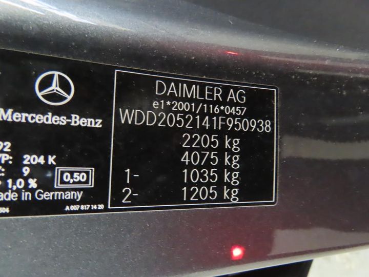 Photo 11 VIN: WDD2052141F950938 - MERCEDES-BENZ C 