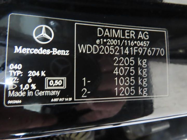 Photo 11 VIN: WDD2052141F976770 - MERCEDES-BENZ C 