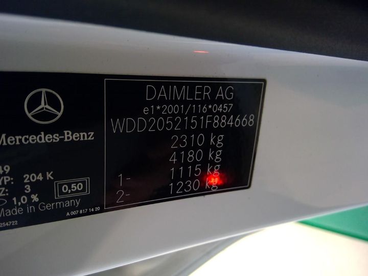 Photo 12 VIN: WDD2052151F884668 - MERCEDES-BENZ C-CLASS 