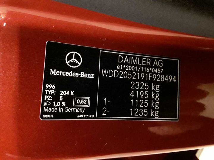 Photo 11 VIN: WDD2052191F928494 - MERCEDES-BENZ C 300 D T 4MATIC 