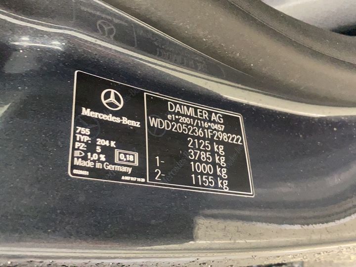 Photo 8 VIN: WDD2052361F298222 - MERCEDES-BENZ C180 