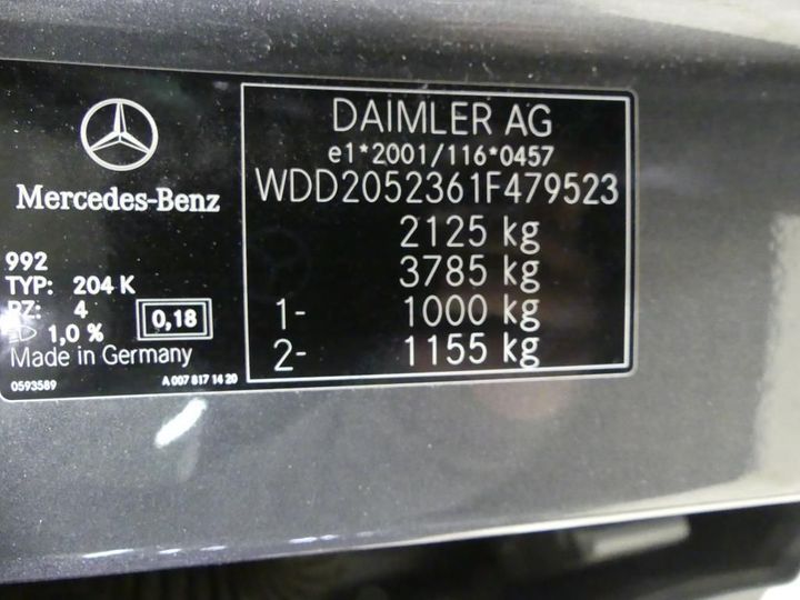 Photo 3 VIN: WDD2052361F479523 - MERCEDES-BENZ C BREAK 