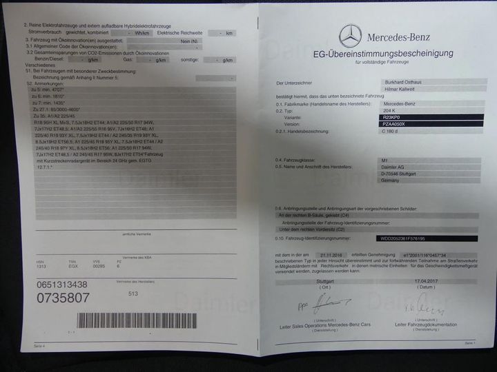 Photo 13 VIN: WDD2052361F576195 - MERCEDES-BENZ C BREAK 