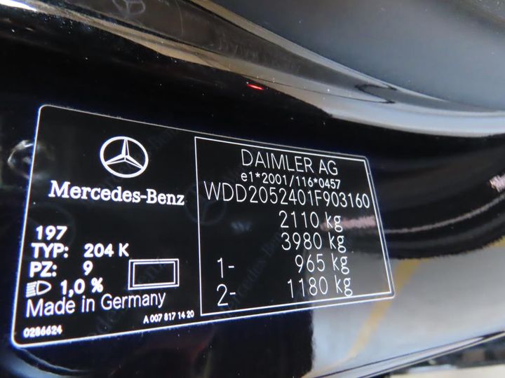 Photo 12 VIN: WDD2052401F903160 - MERCEDES-BENZ C 