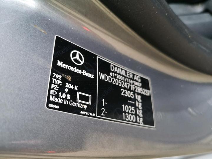 Photo 13 VIN: WDD2052471F285237 - MERCEDES-BENZ C-KLASSE 