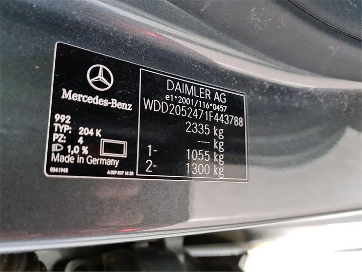 Photo 8 VIN: WDD2052471F443788 - MERCEDES-BENZ C350 