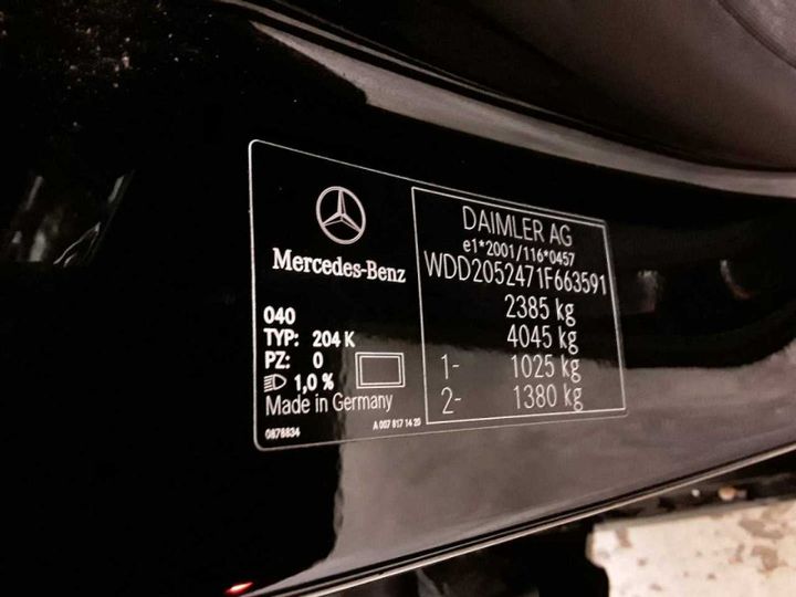 Photo 15 VIN: WDD2052471F663591 - MERCEDES-BENZ C 350 E 