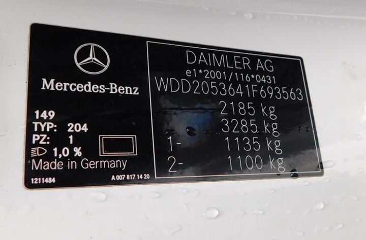 Photo 11 VIN: WDD2053641F693563 - MERCEDES-BENZ C-CLASS COUPE 