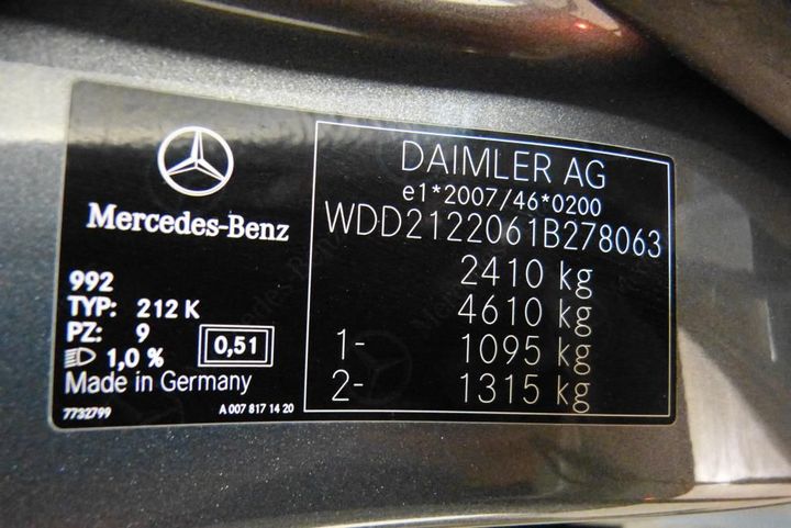 Photo 4 VIN: WDD2122061B278063 - MERCEDES-BENZ E BREAK 