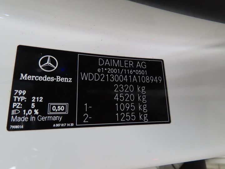 Photo 12 VIN: WDD2130041A108949 - MERCEDES-BENZ E 