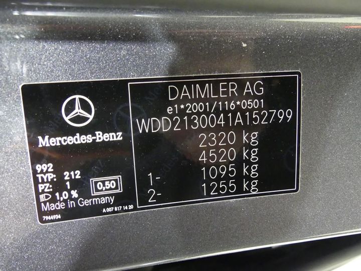 Photo 1 VIN: WDD2130041A152799 - MERCEDES-BENZ E 2016 