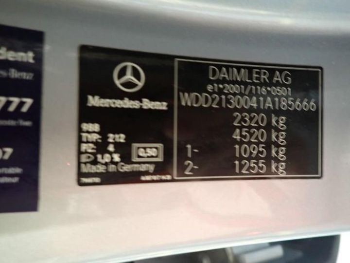 Photo 15 VIN: WDD2130041A185666 - MERCEDES-BENZ CLASSE E 