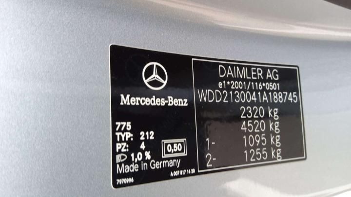 Photo 8 VIN: WDD2130041A188745 - MERCEDES-BENZ CLASE E 