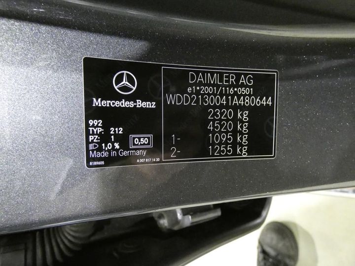 Photo 5 VIN: WDD2130041A480644 - MERCEDES-BENZ E 