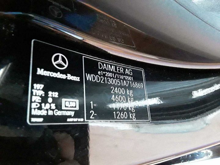 Photo 12 VIN: WDD2130051A716869 - MERCEDES-BENZ E 220 D 4MATIC 