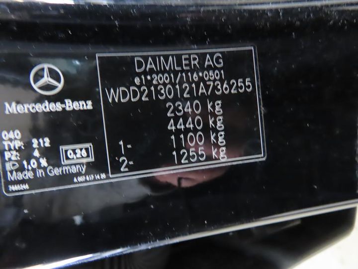 Photo 11 VIN: WDD2130121A736255 - MERCEDES-BENZ E 